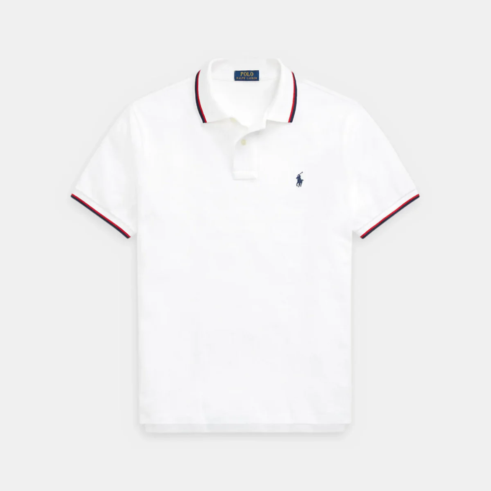 Custom Slim Fit Mesh Polo Shirt