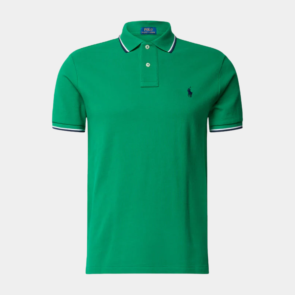 Custom Slim Fit Mesh Polo Shirt