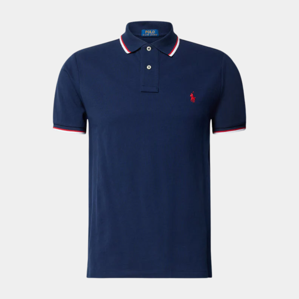 Custom Slim Fit Mesh Polo Shirt
