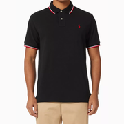 Custom Slim Fit Mesh Polo Shirt