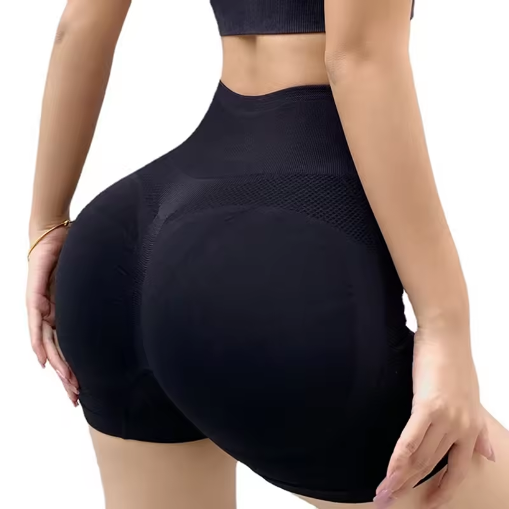 Seamless Gym Shorts for Women – High Waisted Cycling Workout Shorts Leggings Style