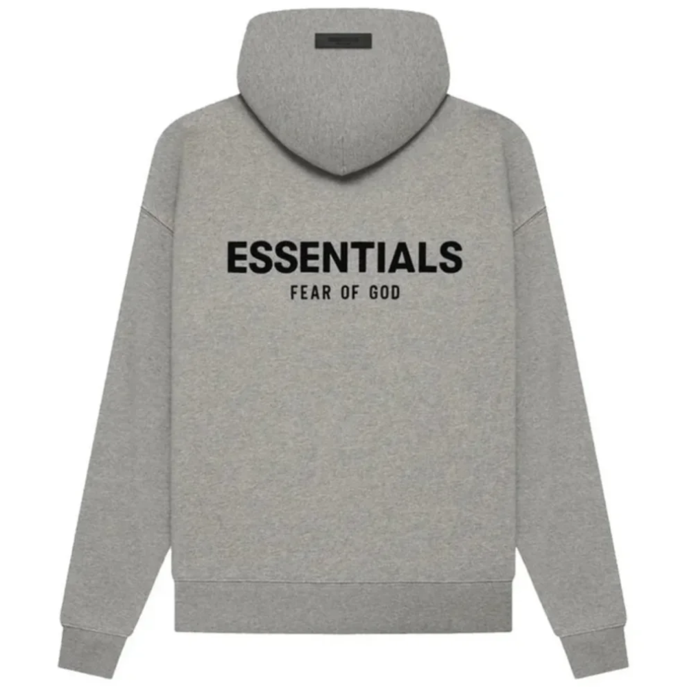Fear of God Essentials Dark Oatmeal Logo Hoodie and Joggers Set