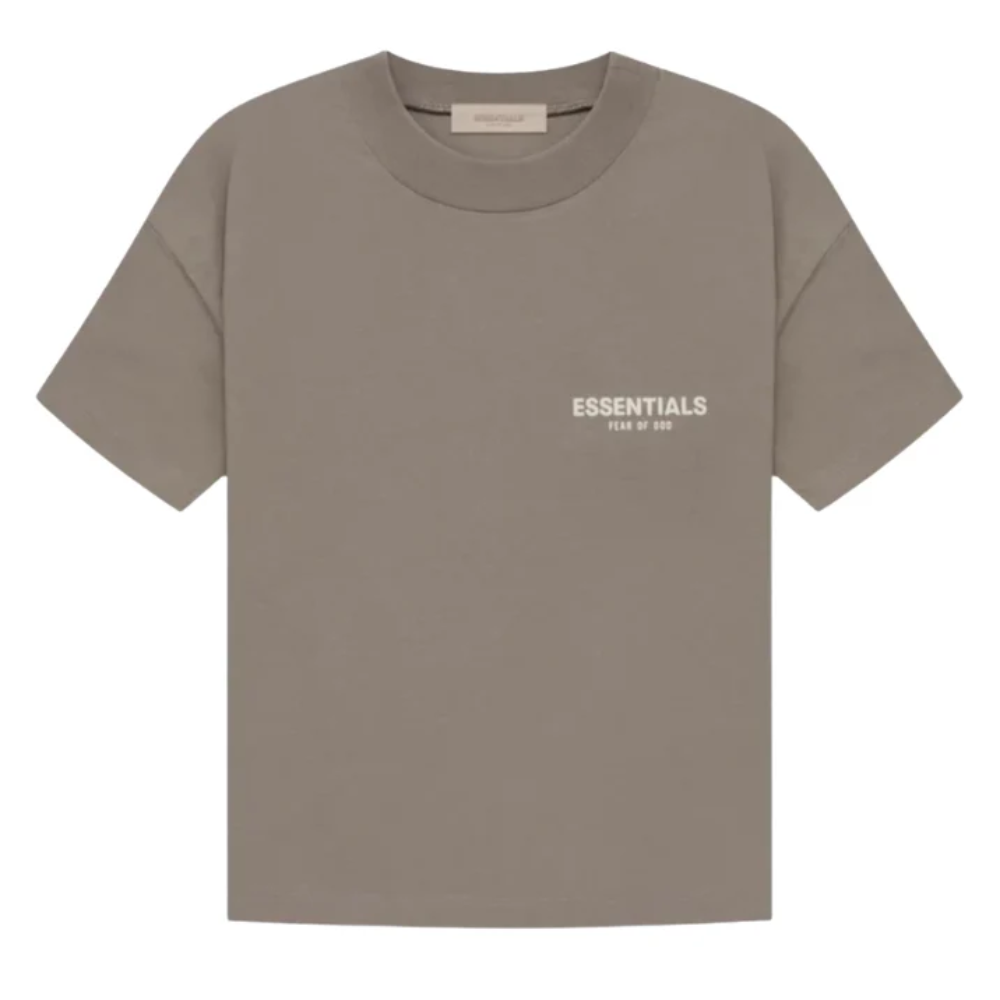 Fear of God Essentials Desert Brown Logo T-Shirt and Shorts Set
