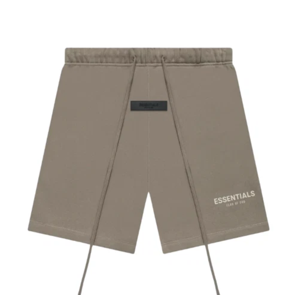 Fear of God Essentials Desert Brown Logo T-Shirt and Shorts Set