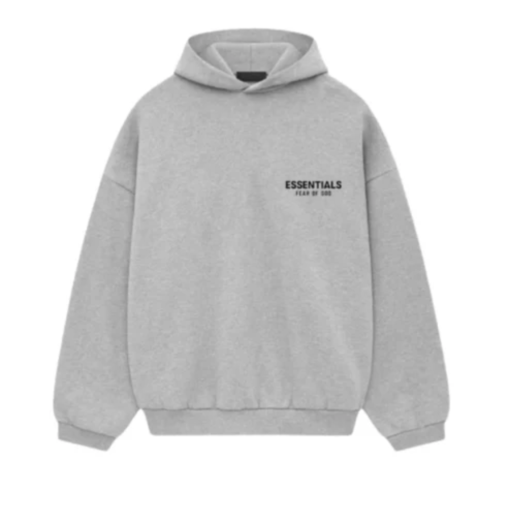 Fear of God Essentials FW24 Light Heather Logo Hoodie and Joggers Set