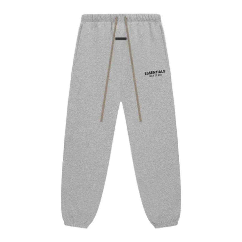 Fear of God Essentials FW24 Light Heather Logo Hoodie and Joggers Set