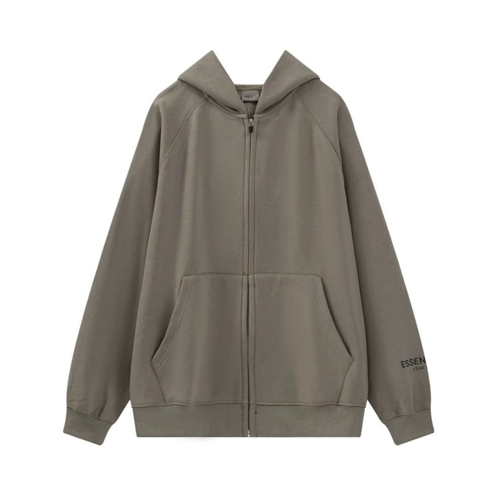 Fear of God Essentials Fleece Zip-Up Hoodie