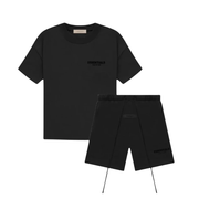 Fear of God Essentials Limo Black Logo T-Shirt and Shorts Set