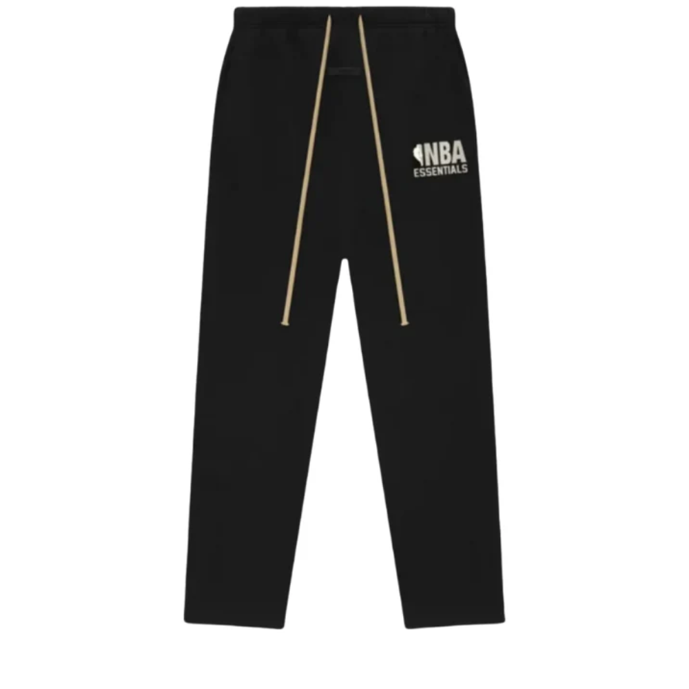 Fear of God Essentials NBA Black Logo Hoodie and Sweatpants Set