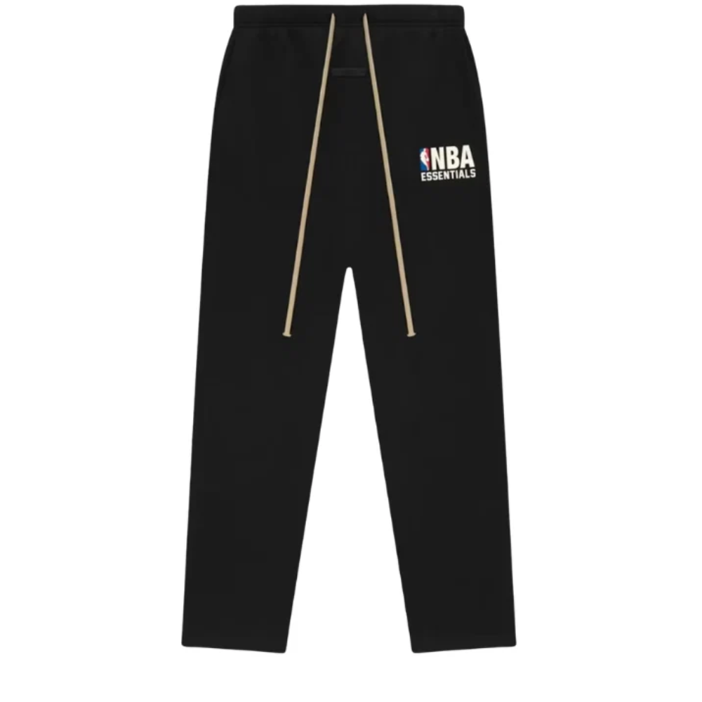 Fear of God Essentials NBA Black Logo Hoodie and Sweatpants Set