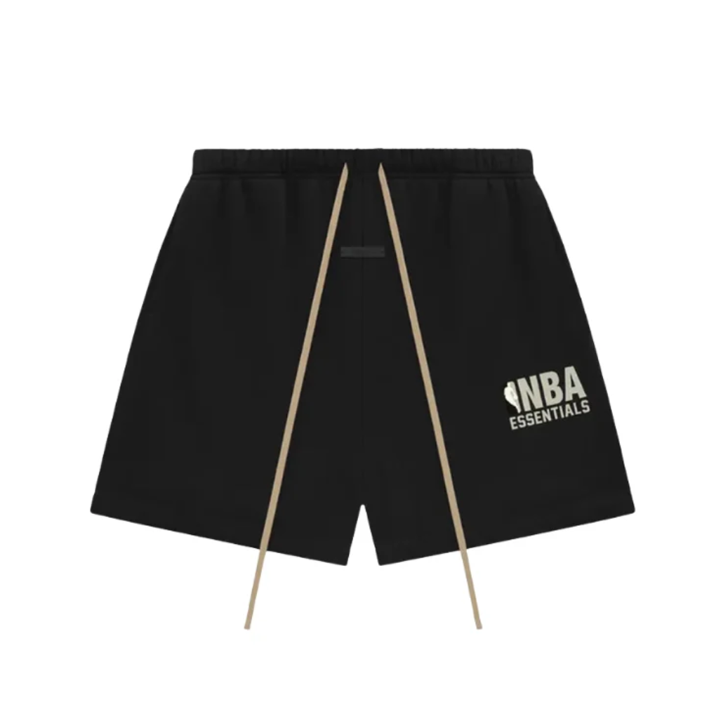 Fear of God Essentials NBA Black Logo T-Shirt and Shorts Set