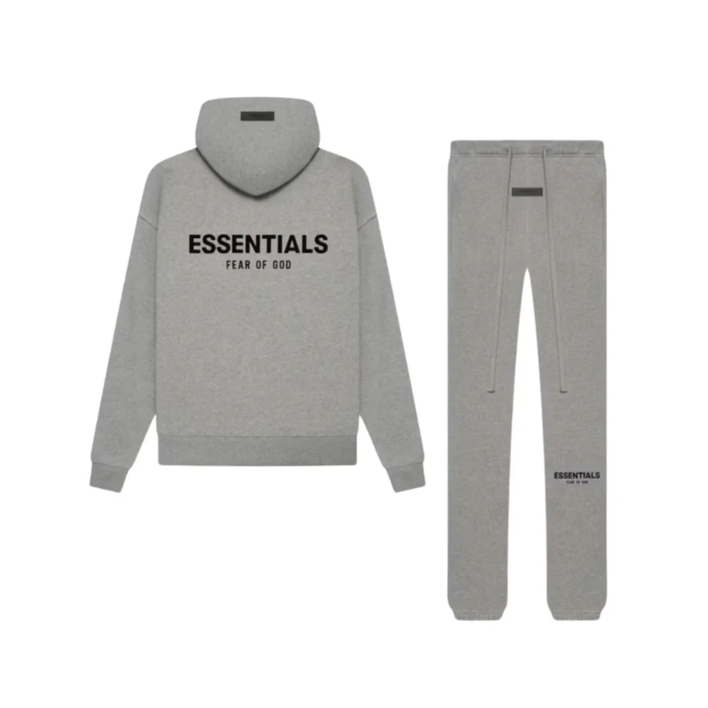 Fear of God Essentials Unisex Dark Oatmeal Hoodie and Joggers Two-Piece Set