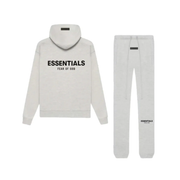 Fear of God Essentials Unisex Light Grey Back Logo Pullover Hoodie