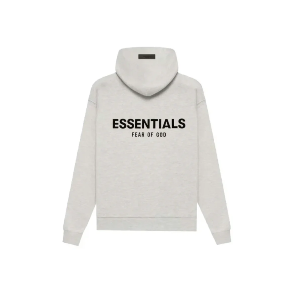 Fear of God Essentials Unisex Light Grey Back Logo Pullover Hoodie