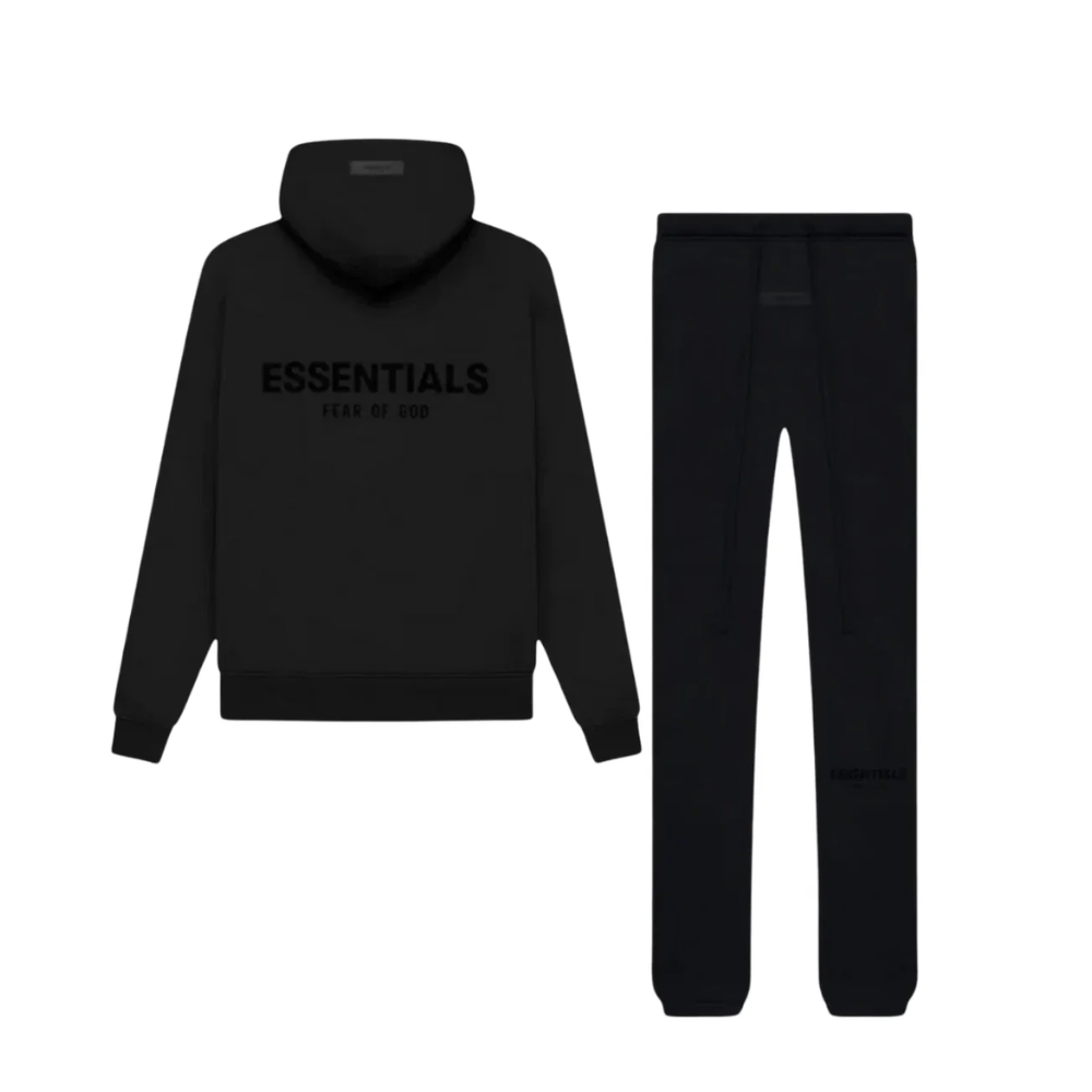 Fear of God Essentials Unisex Limo Black Hoodie and Joggers Two-Piece Set