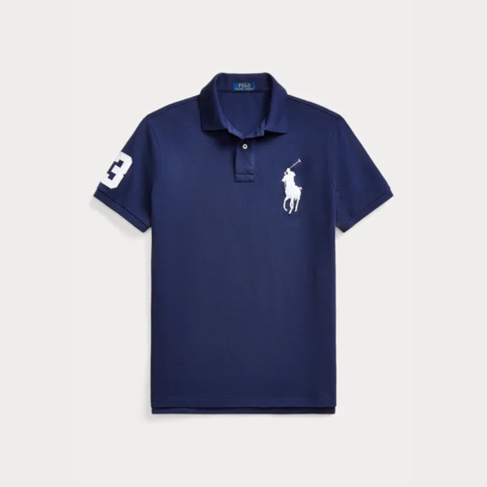 Fitted Mesh Polo Shirt
