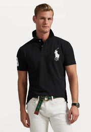 Fitted Mesh Polo Shirt