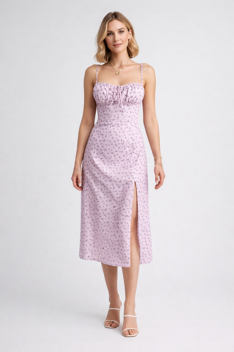 Floral Maxi Summer Dress for Women – Beach Vacation Dress