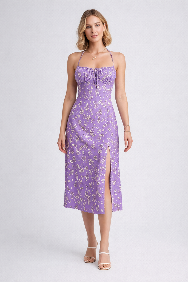 Floral Maxi Summer Dress for Women – Beach Vacation Dress