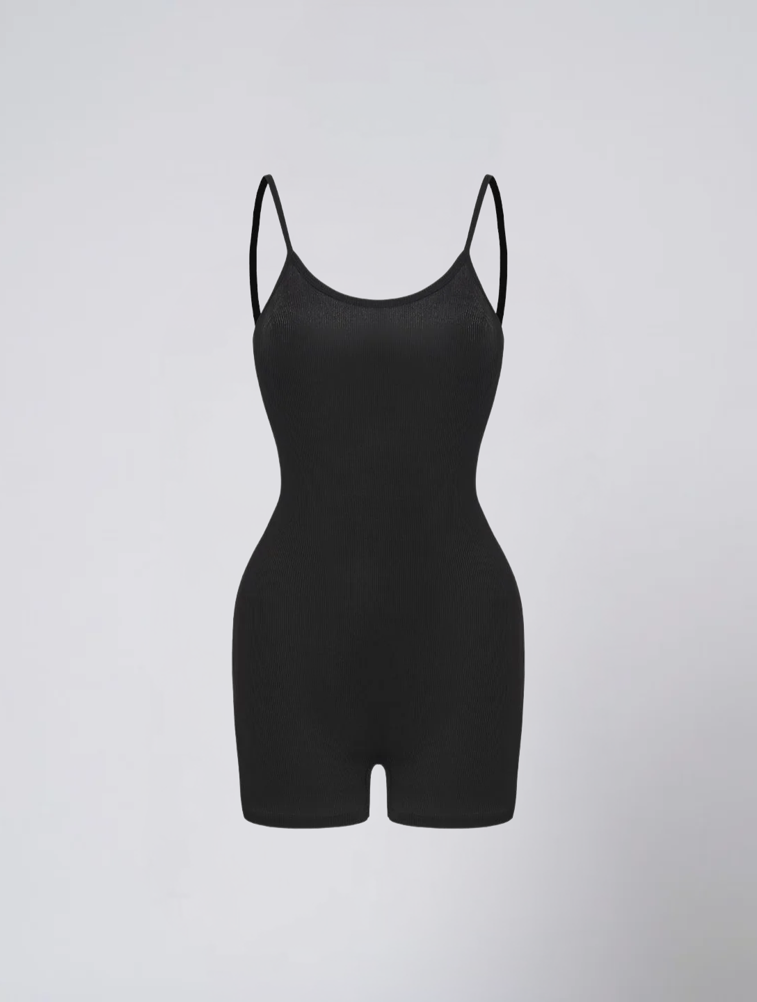 Seamless Ribbed Bodysuit for Women – Scoop Neck Stretch Body for Everyday Wear