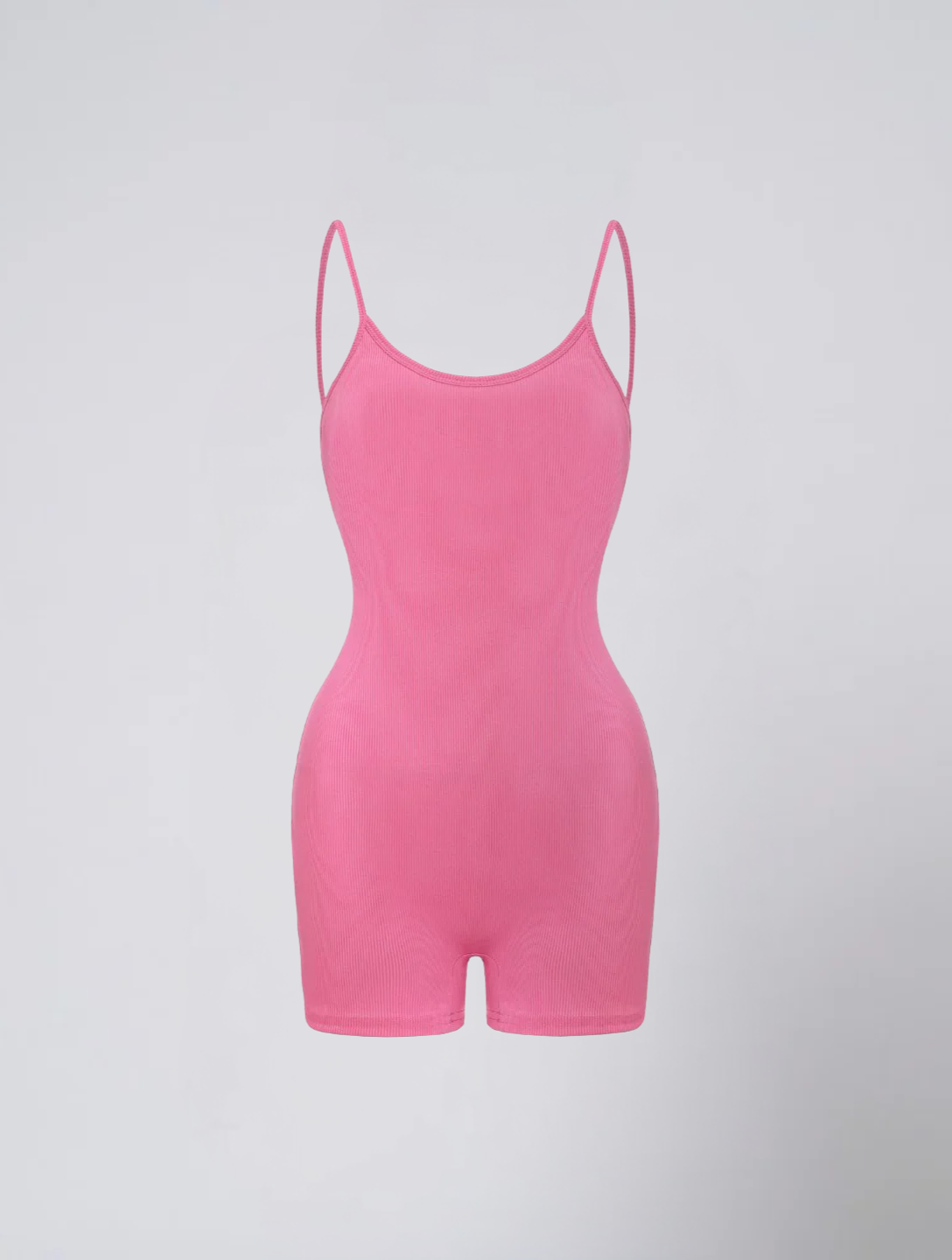 Seamless Ribbed Bodysuit for Women – Scoop Neck Stretch Body for Everyday Wear