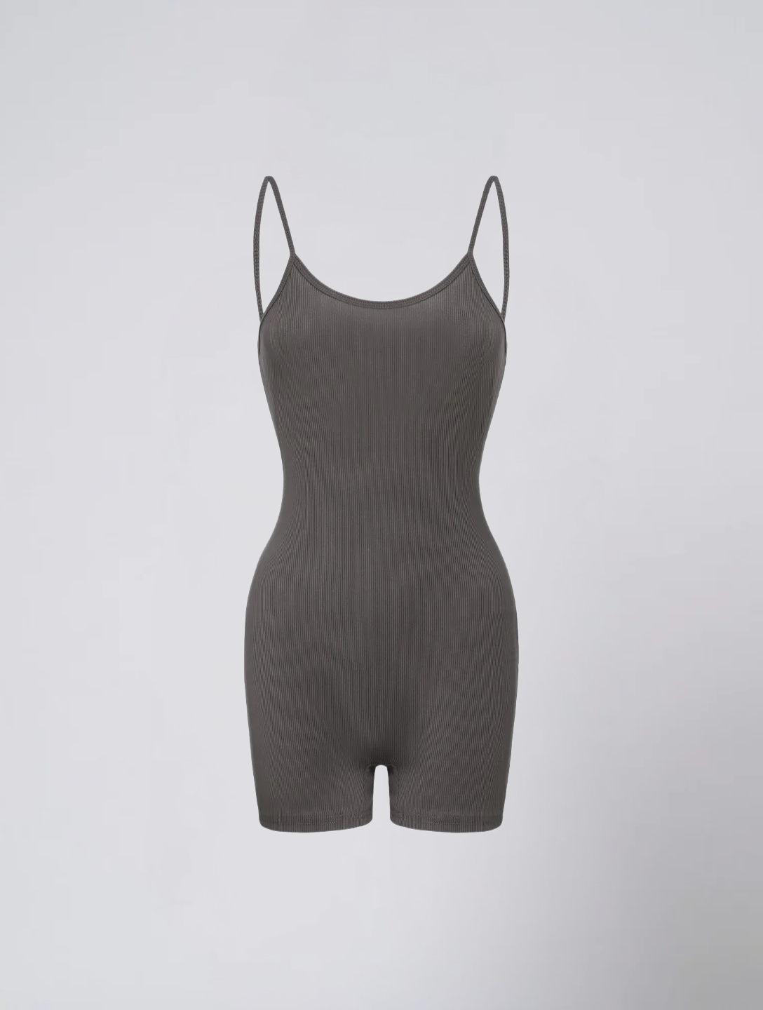 Seamless Ribbed Bodysuit for Women – Scoop Neck Stretch Body for Everyday Wear
