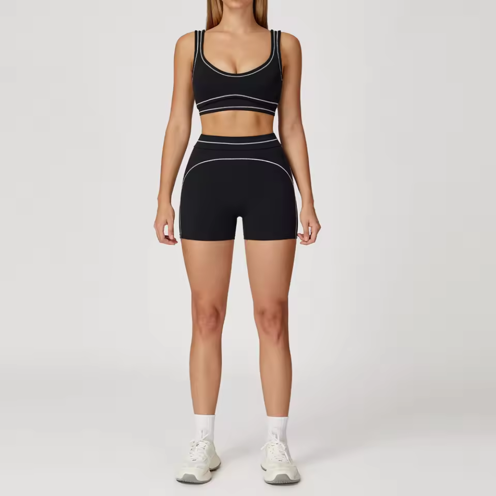 Seamless 2 Piece Workout Set for Women – Sports Bra and High Waisted Leggings Activewear