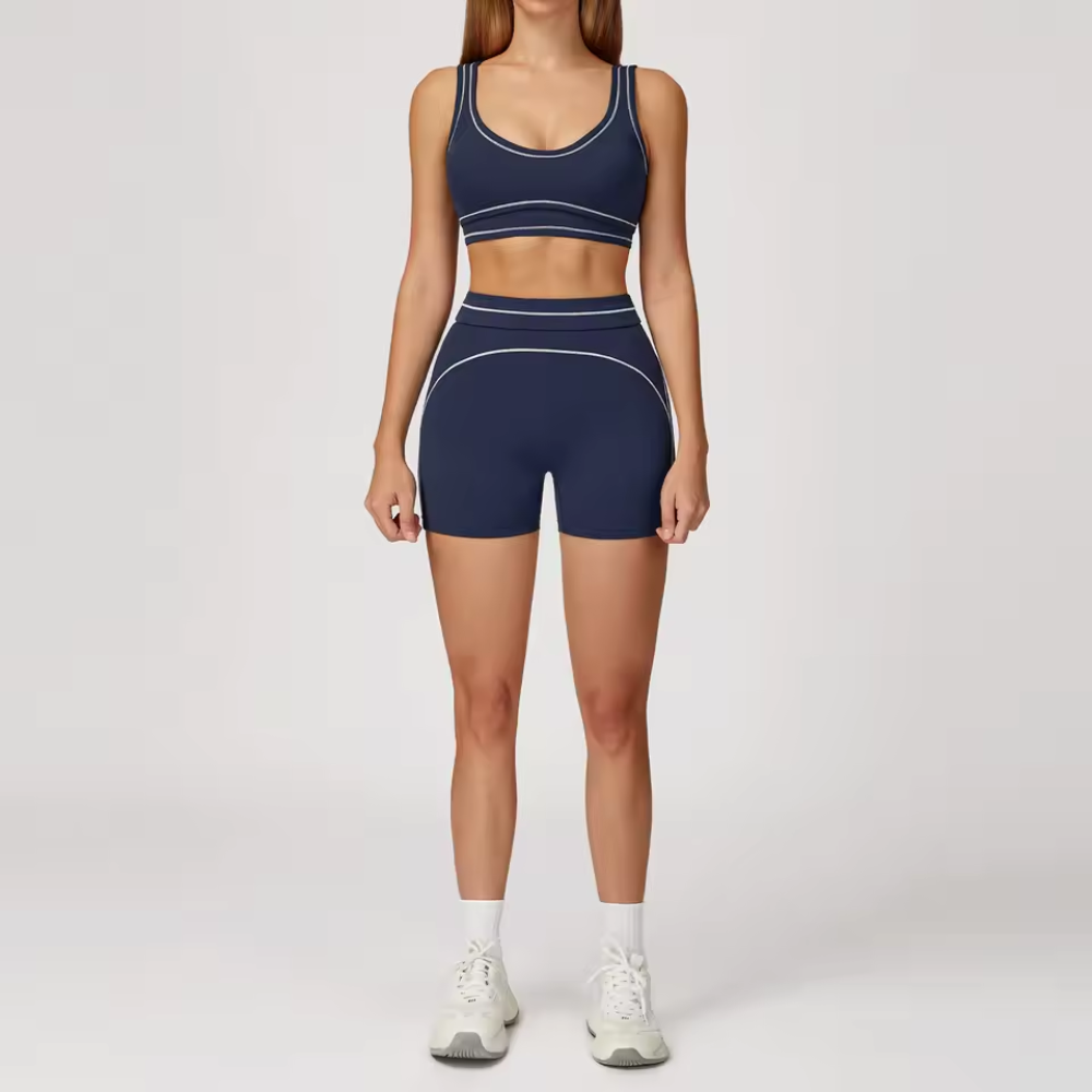 Seamless 2 Piece Workout Set for Women – Sports Bra and High Waisted Leggings Activewear