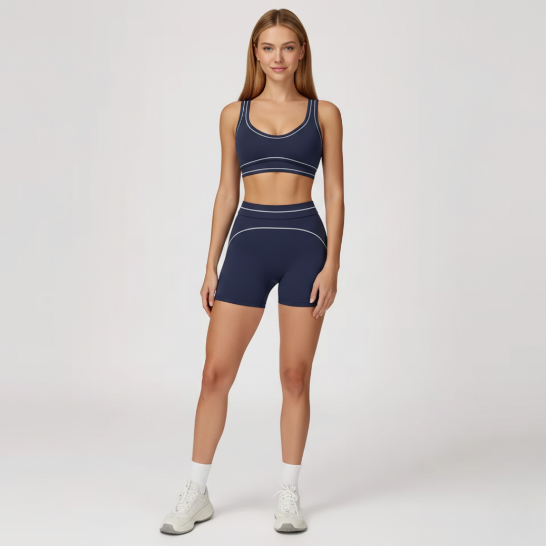 Seamless 2 Piece Workout Set for Women – Sports Bra and High Waisted Leggings Activewear