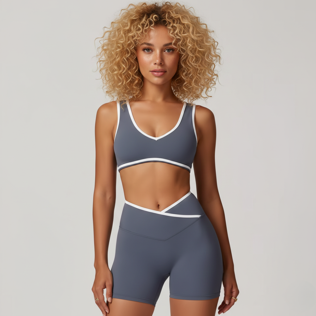 Seamless 2 Piece Yoga Set for Women – Sports Bra and High Waisted Leggings Activewear