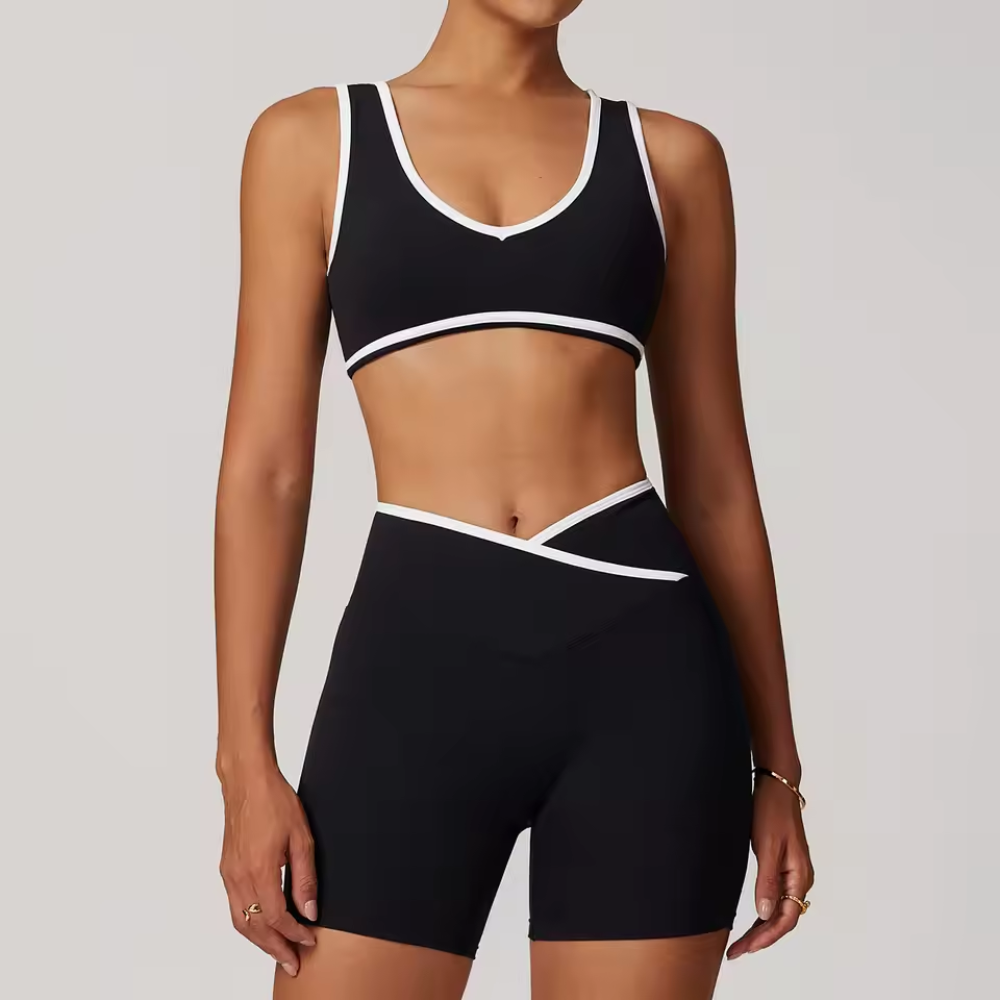 Seamless 2 Piece Yoga Set for Women – Sports Bra and High Waisted Leggings Activewear