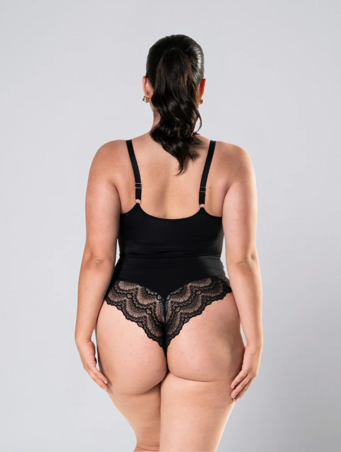 Lace Bodysuit for Women – Low Back Body with Adjustable Straps