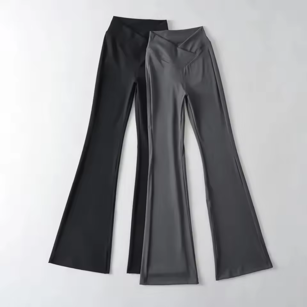High Waisted V Shape Flare Yoga Pants for Women – Bootcut Workout Leggings Activewear