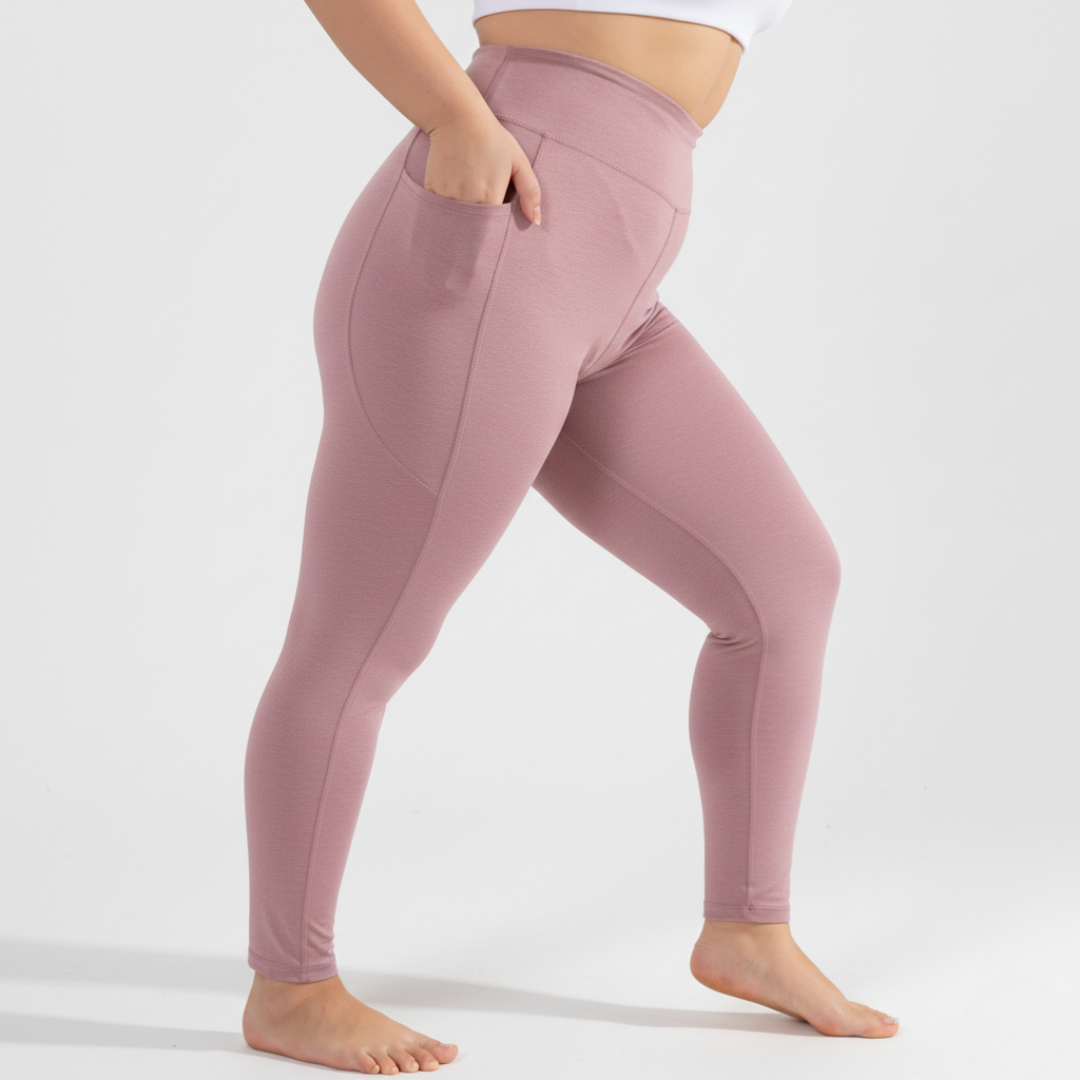 Plus Size High Waisted Yoga Leggings with Pockets for Women – Stretch Gym Workout Leggings
