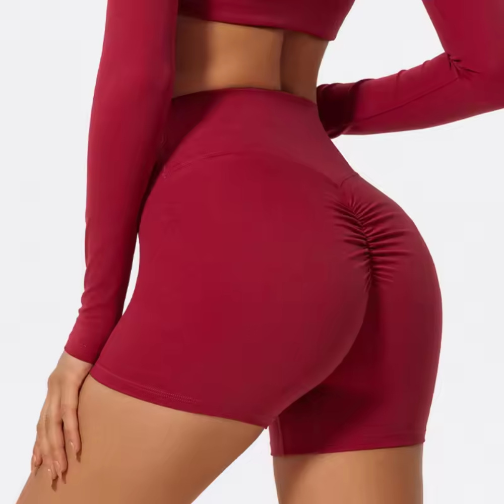 Seamless Gym Shorts for Women – High Waisted Squat Proof Workout Shorts