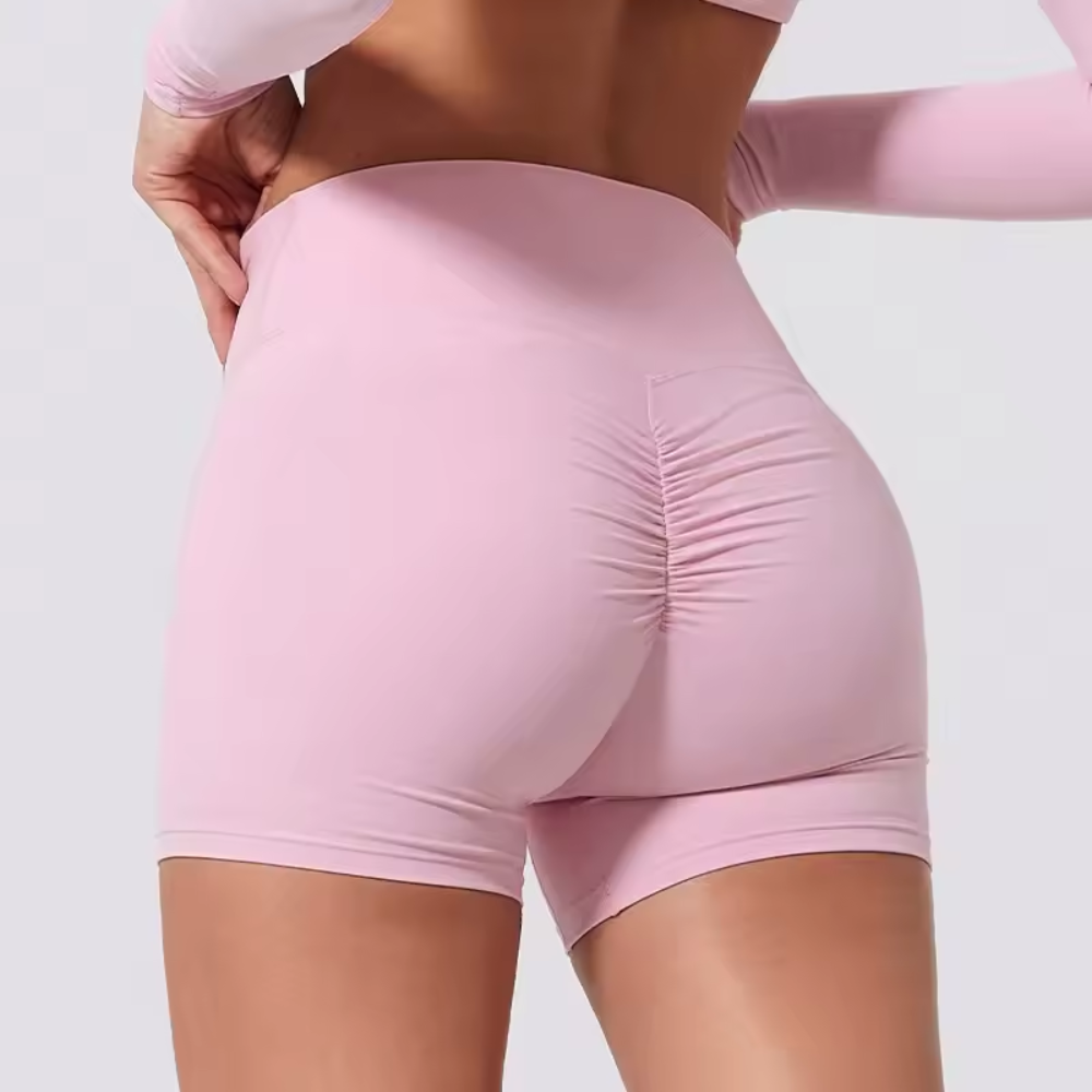 Seamless Gym Shorts for Women – High Waisted Squat Proof Workout Shorts
