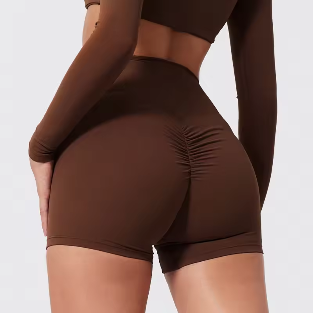 Seamless Gym Shorts for Women – High Waisted Squat Proof Workout Shorts