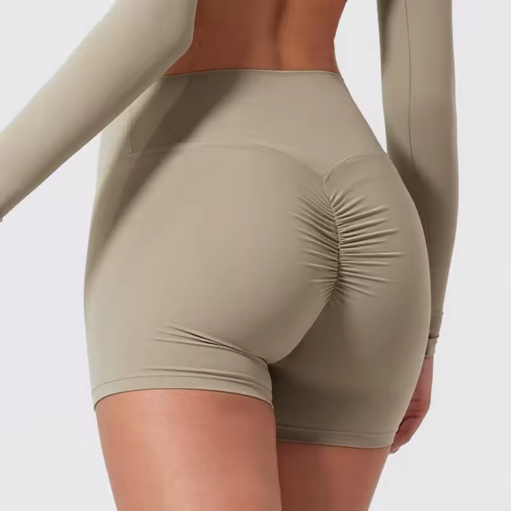 Seamless Gym Shorts for Women – High Waisted Squat Proof Workout Shorts