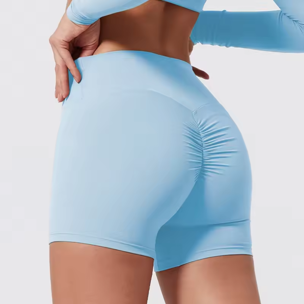 Seamless Gym Shorts for Women – High Waisted Squat Proof Workout Shorts