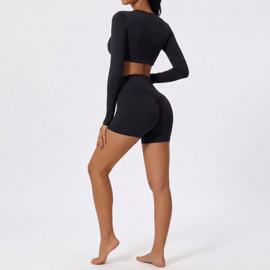 Seamless Gym Shorts for Women – High Waisted Squat Proof Workout Shorts