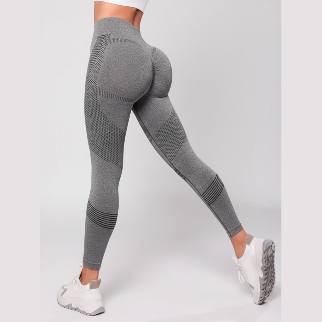 Seamless High Waisted Gym Leggings for Women – Stretch Workout Leggings with Wide Waistband