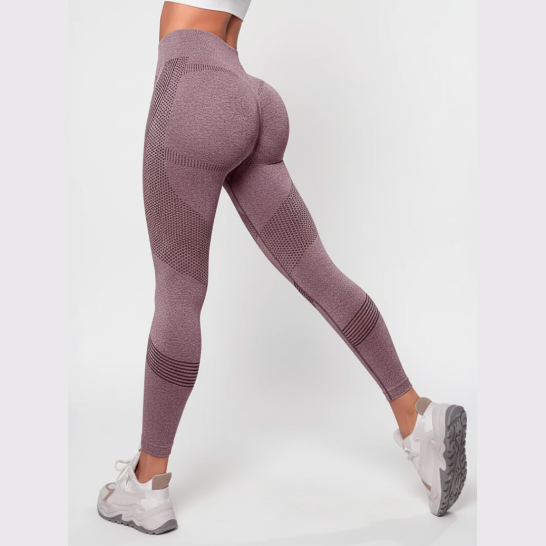Seamless High Waisted Gym Leggings for Women – Stretch Workout Leggings with Wide Waistband
