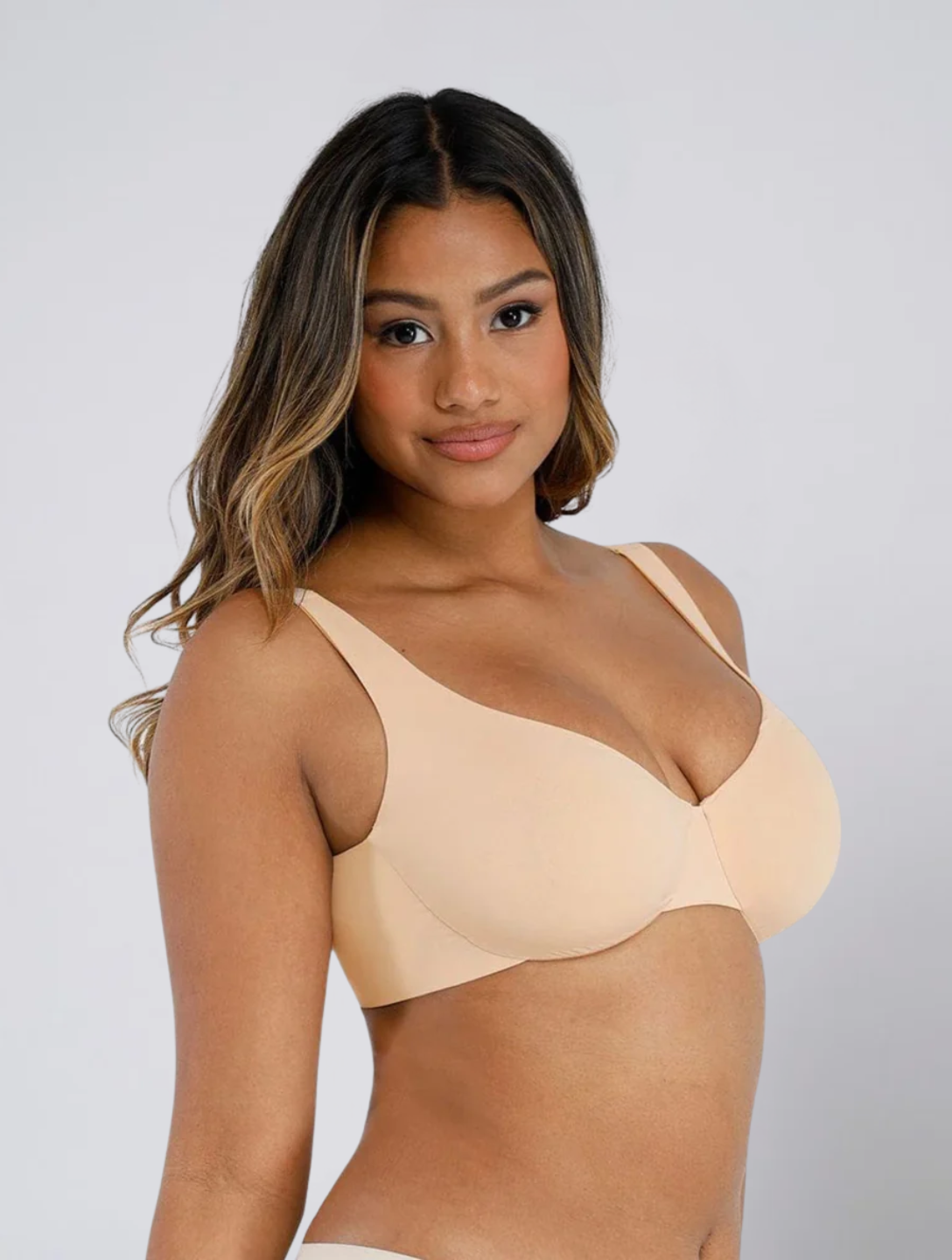Seamless Minimizer Bra for Women – Wireless Full Coverage Comfort Bra with Wide Straps