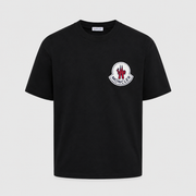 Moncler Black Chest Logo Patch T-Shirt