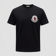 Moncler Black Chest Logo Patch T-Shirt
