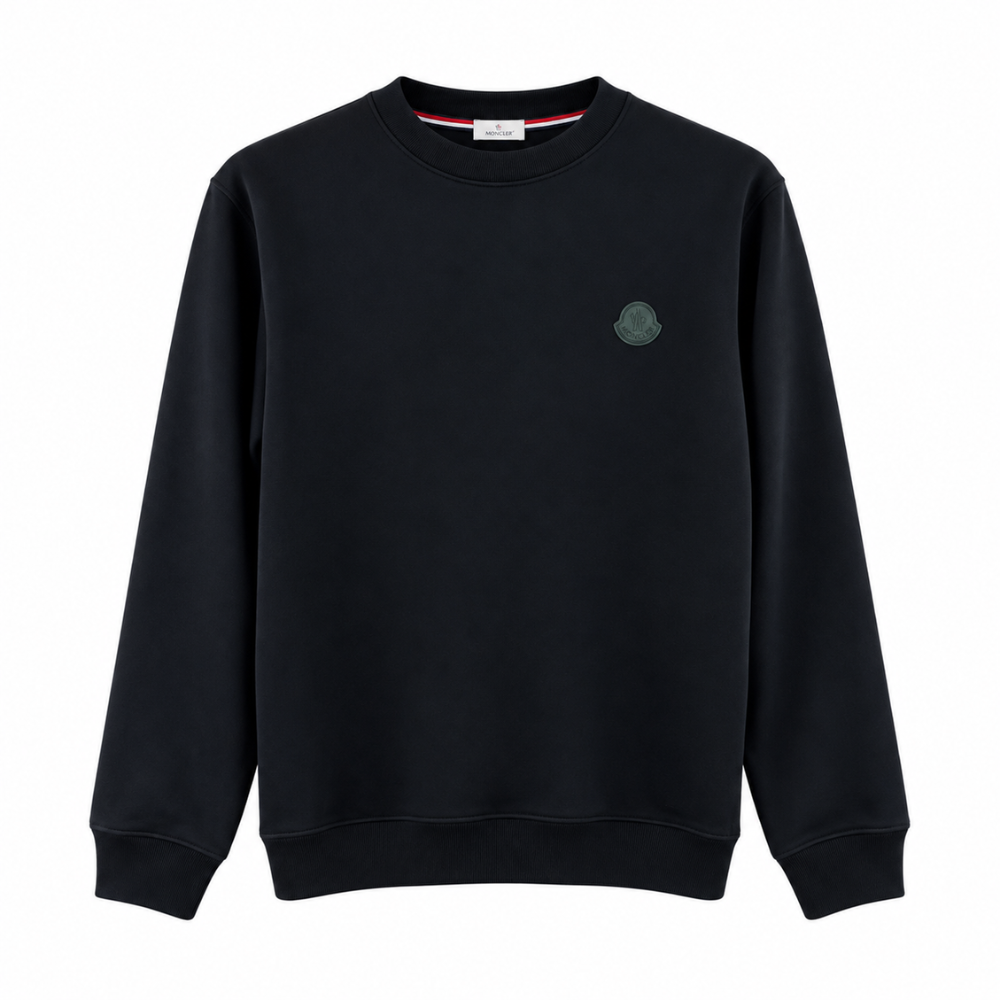 Moncler Logo Appliqué Cotton Jersey Sweatshirt