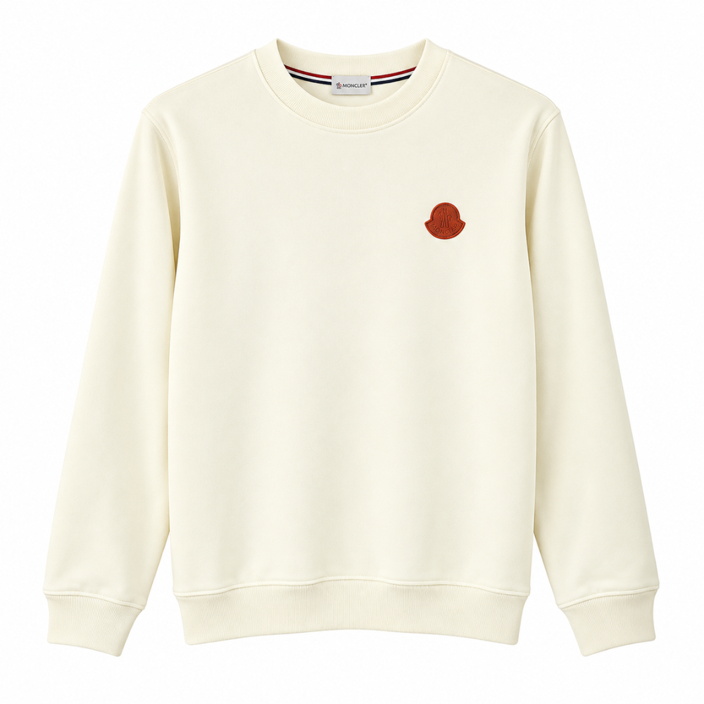 Moncler Logo Appliqué Cotton Jersey Sweatshirt