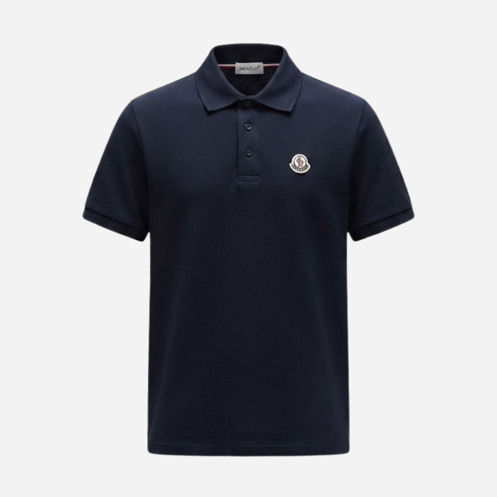 Moncler Logo Patch Short Sleeve Polo Shirt