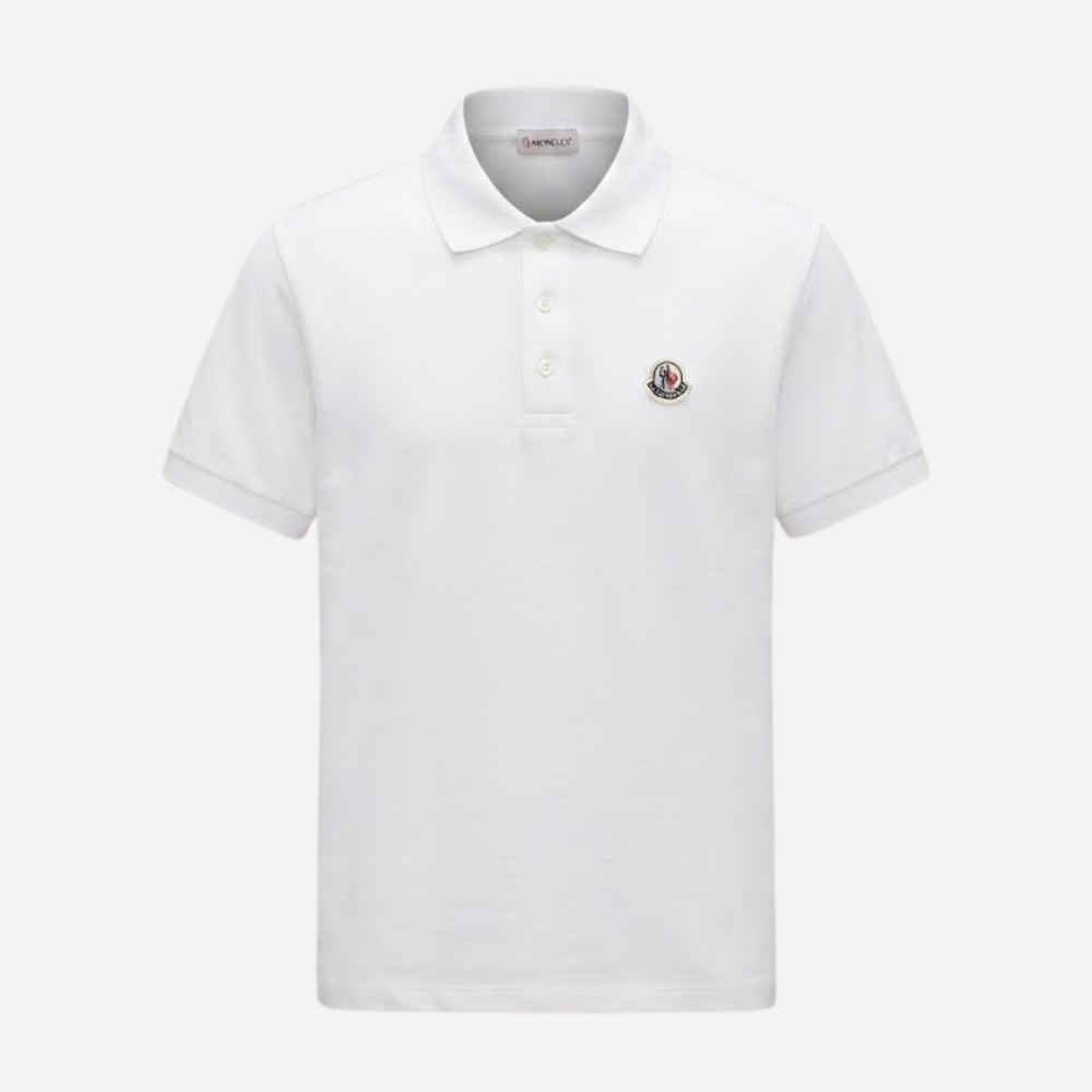 Moncler Logo Patch Short Sleeve Polo Shirt