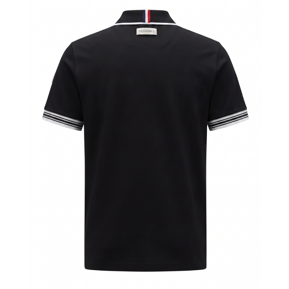 Moncler Men's Cotton Piqué Logo Polo Shirt